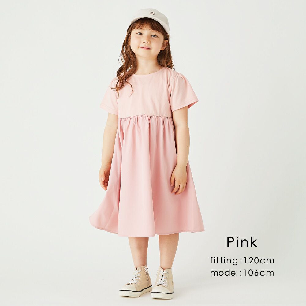 日本 evercloset - 涼爽純棉休閒短袖洋裝-黑白