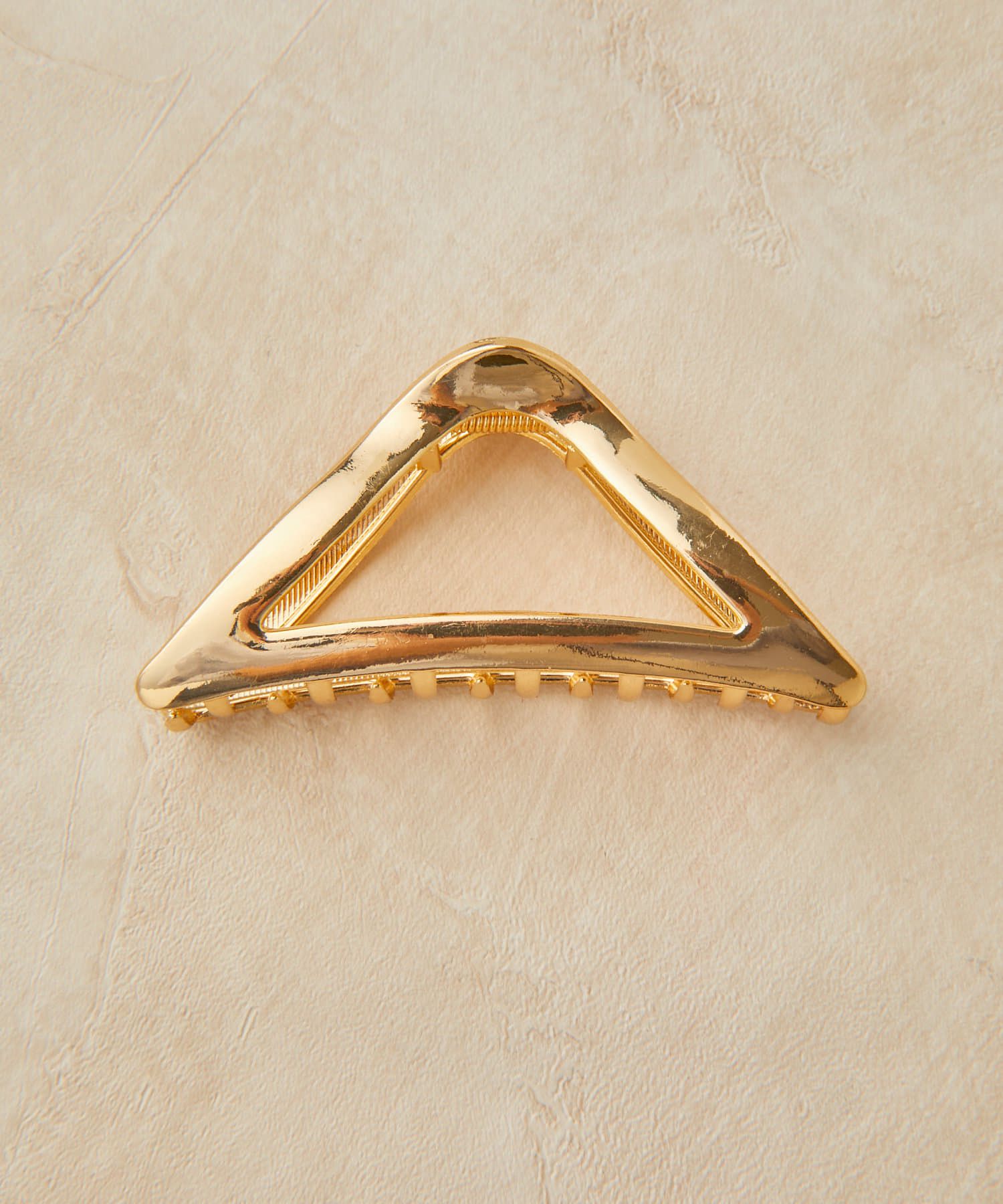 日本 Lattice - 三角幾何金屬髮夾/鯊魚夾-金