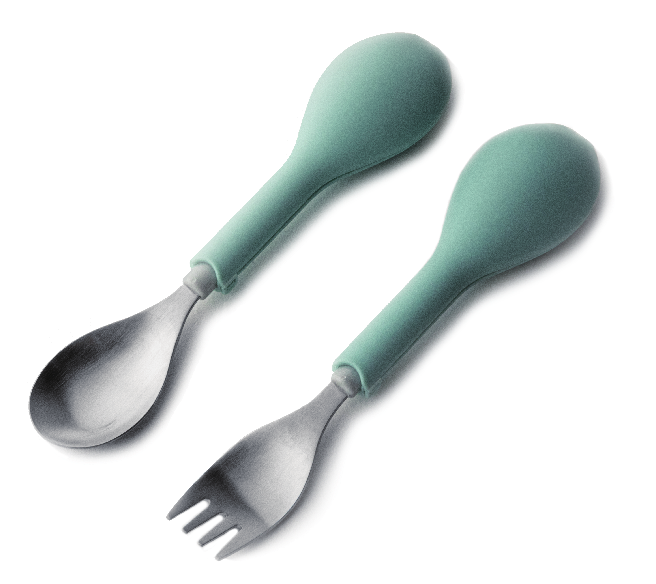 FlipGo - 翻滾吧湯叉組-湯匙+叉子-薄荷綠