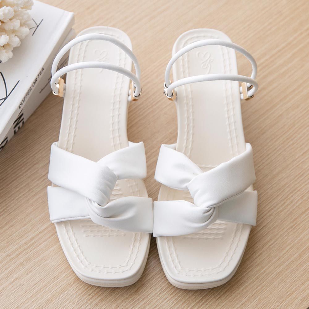 韓國 PINKELEPHANT - 防水防滑輕量厚底涼鞋(5cm)-白