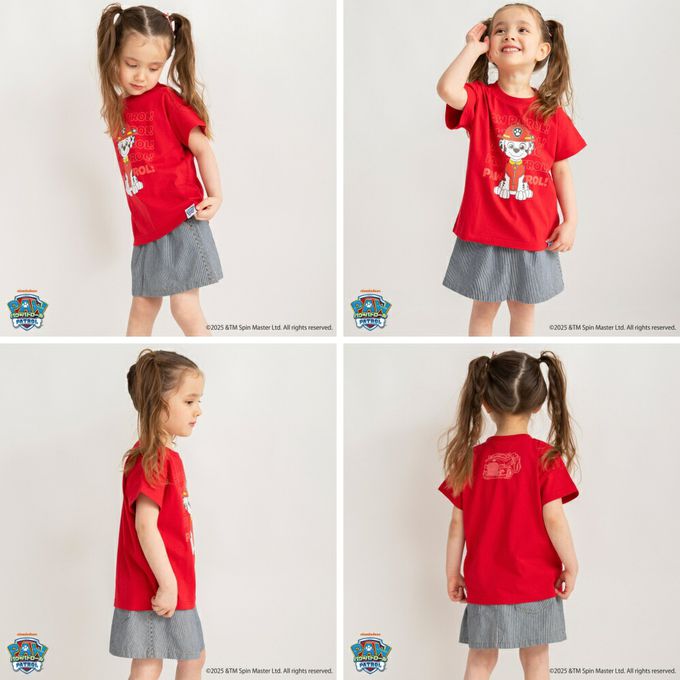 日本 BRANSHES - 限定聯名短袖上衣-卡通人物天天-粉紅