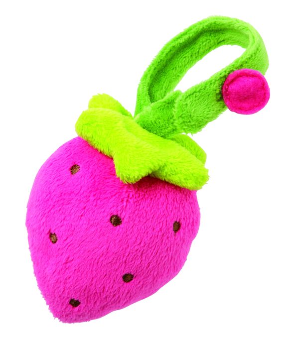 日本 Combi - 草莓布物手搖鈴-3個月以上