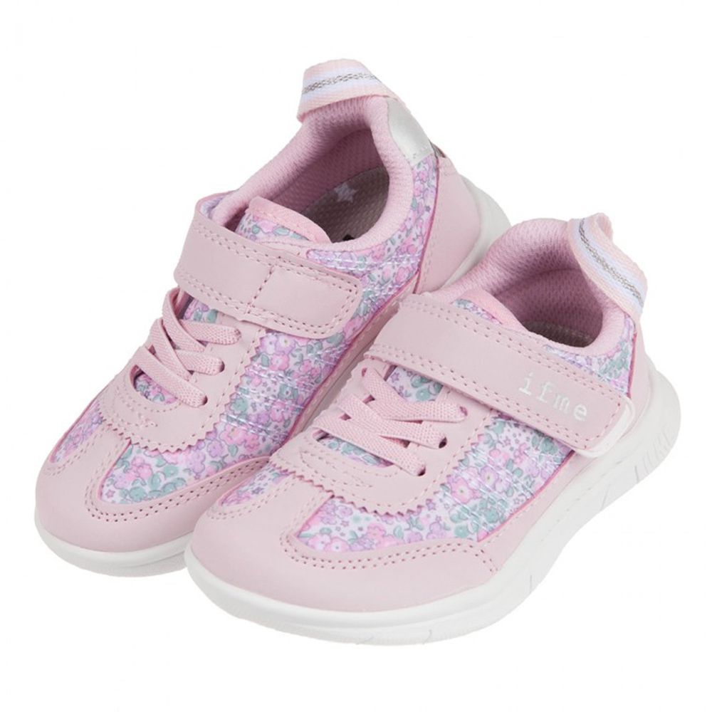日本IFME - 甜美粉色小碎花兒童機能運動鞋