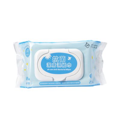 oh care 歐克威爾 - 抗菌潔膚濕紙巾80抽