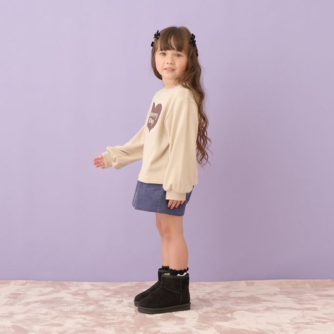 日本 Lycee mine - 百搭印花休閒長袖上衣-鈴蘭徽章-粉紅