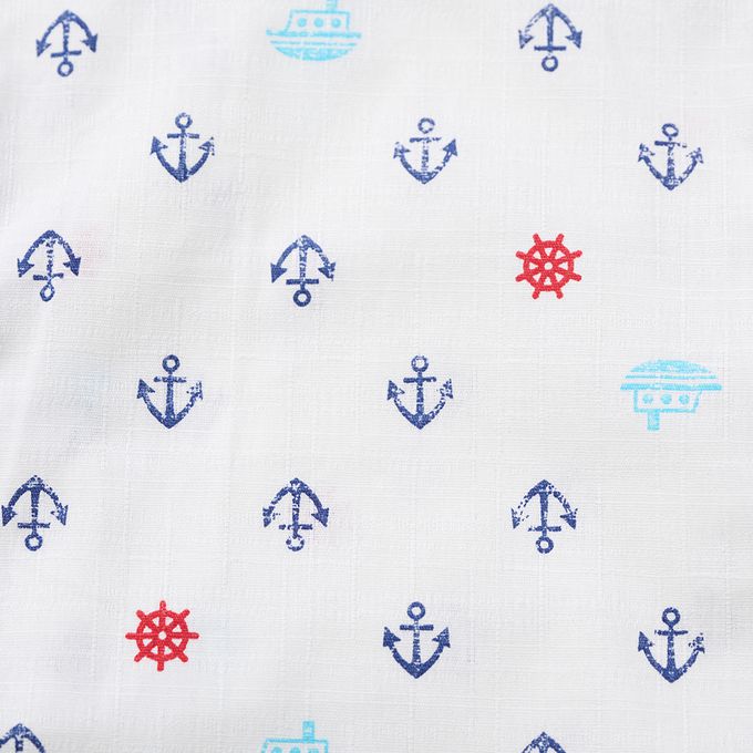 akachan honpo - 兩件式甚平-南十字星-米白色 (90cm)