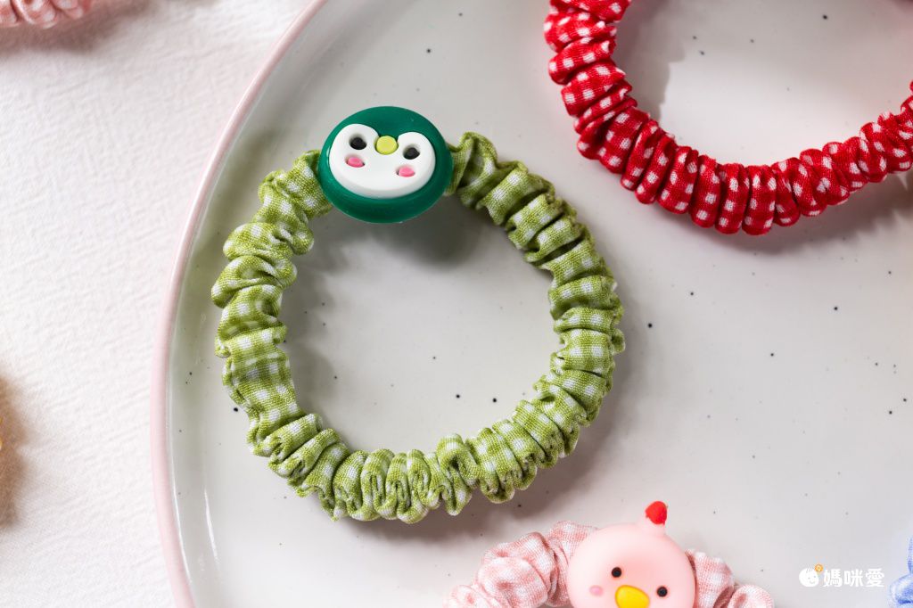 可愛彈性不傷髮大腸圈(10入組)-繽紛蜜蜂-不含紙卡