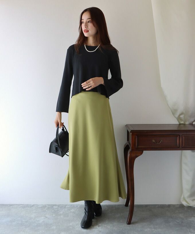 日本 BLUE EAST - 後交叉設計羅紋長袖上衣-咖啡棕