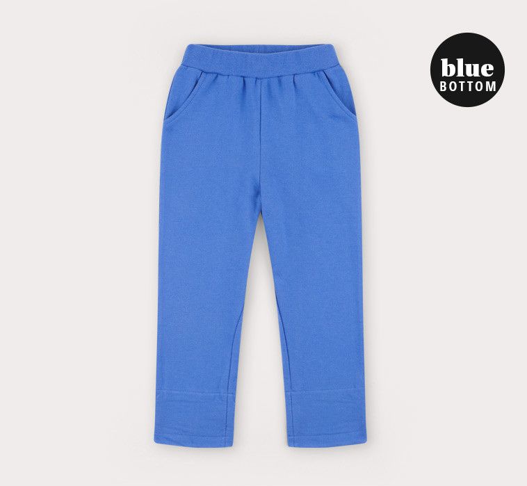 韓國 HEJMINI - 藍格紋水手領套裝-藍