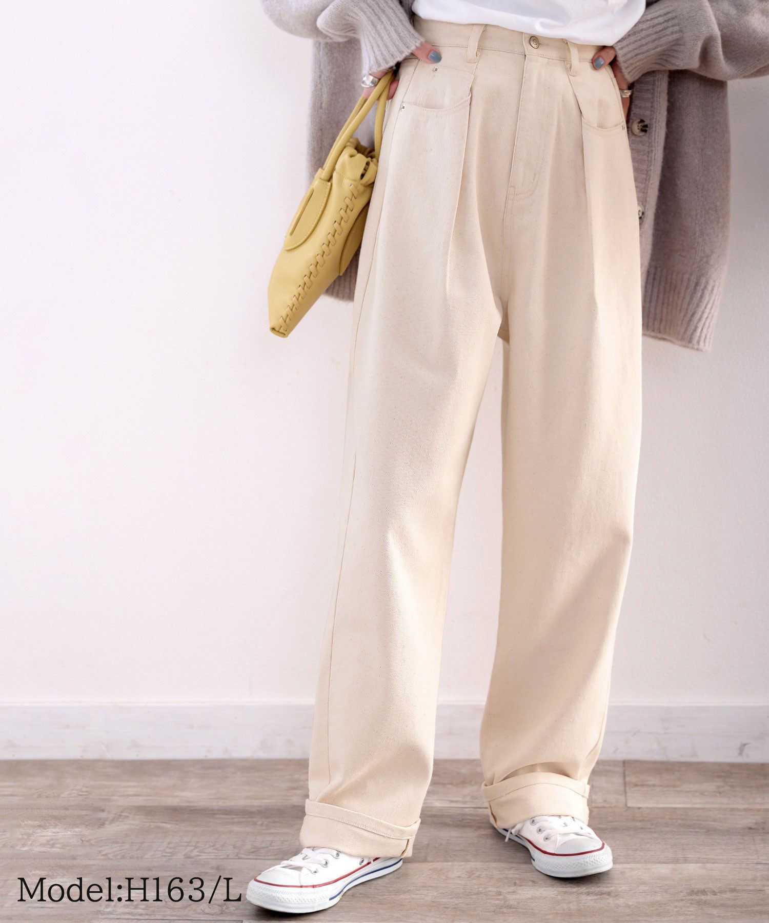 日本 Classical Elf - [熱銷NO.1]  舒適顯瘦打褶長褲-黑