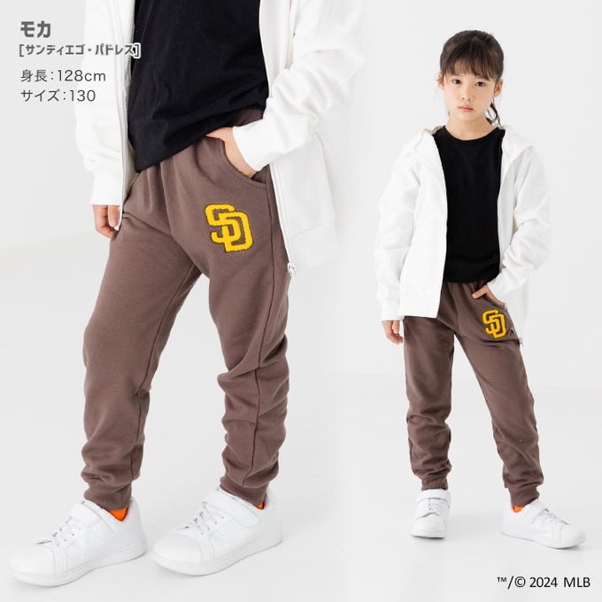 日本 Chil2 - MLB聯名 裏毛休閒運動長褲-波士頓紅襪-海軍藍