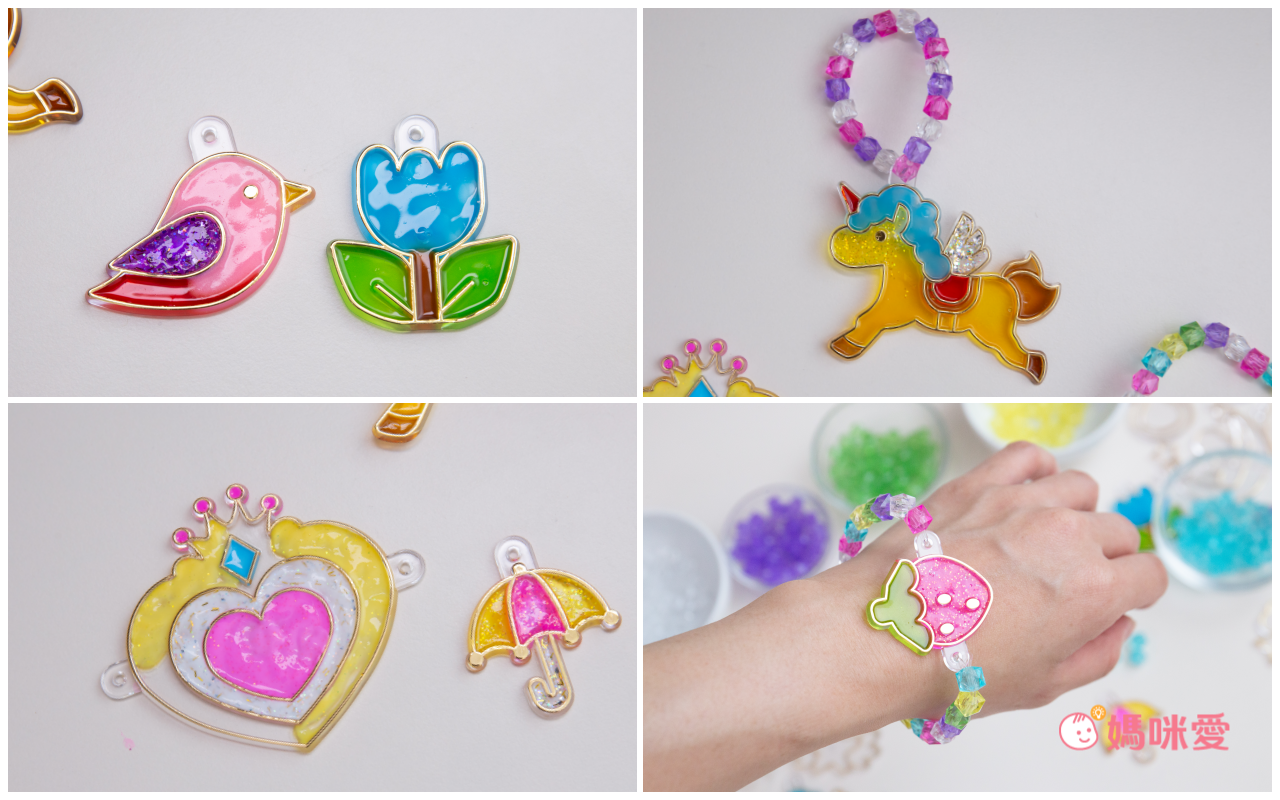 韓國 AMOS - 6色項鍊手鍊主題DIY玻璃彩繪膠