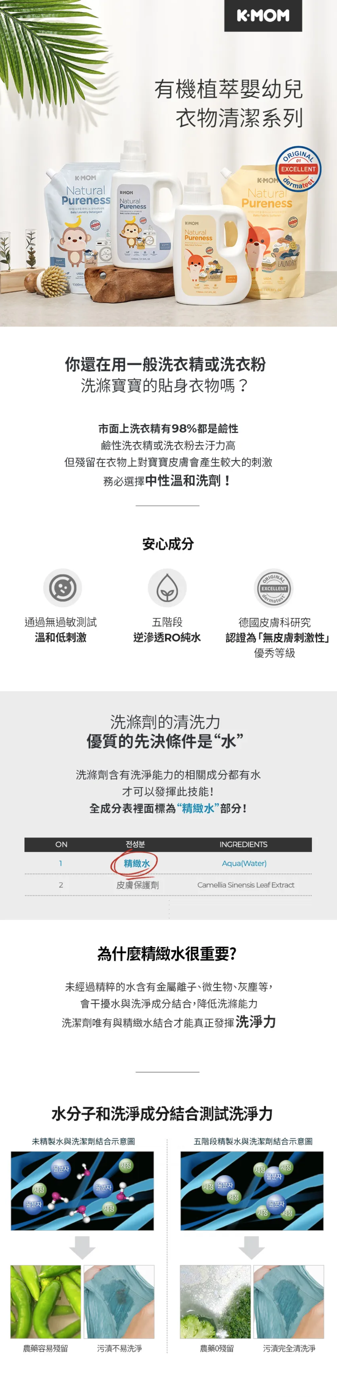 MOTHER-K - 有機植萃嬰兒衣物柔軟精-瓶裝-1700ML