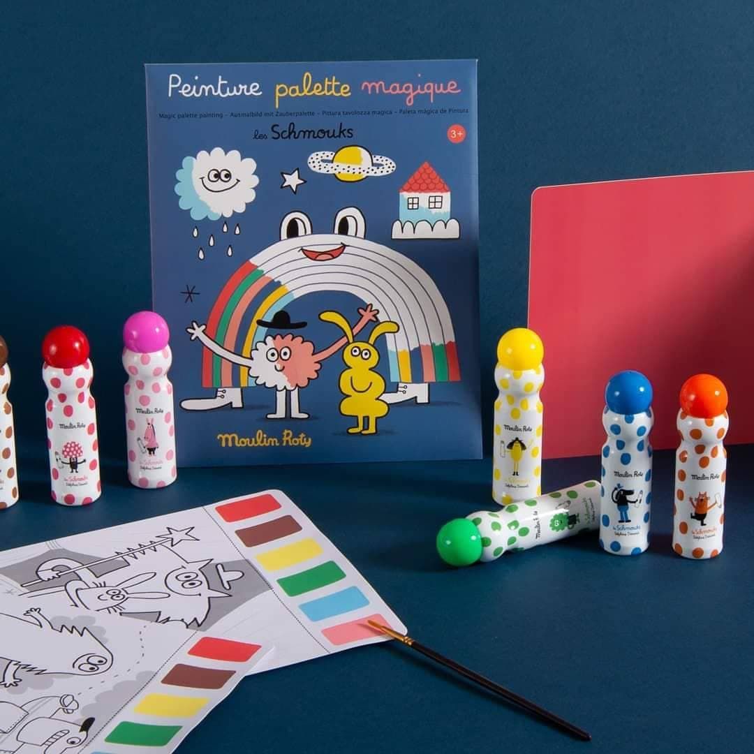 Moulin Roty - 魔法調色板圖畫組-奇趣怪誕