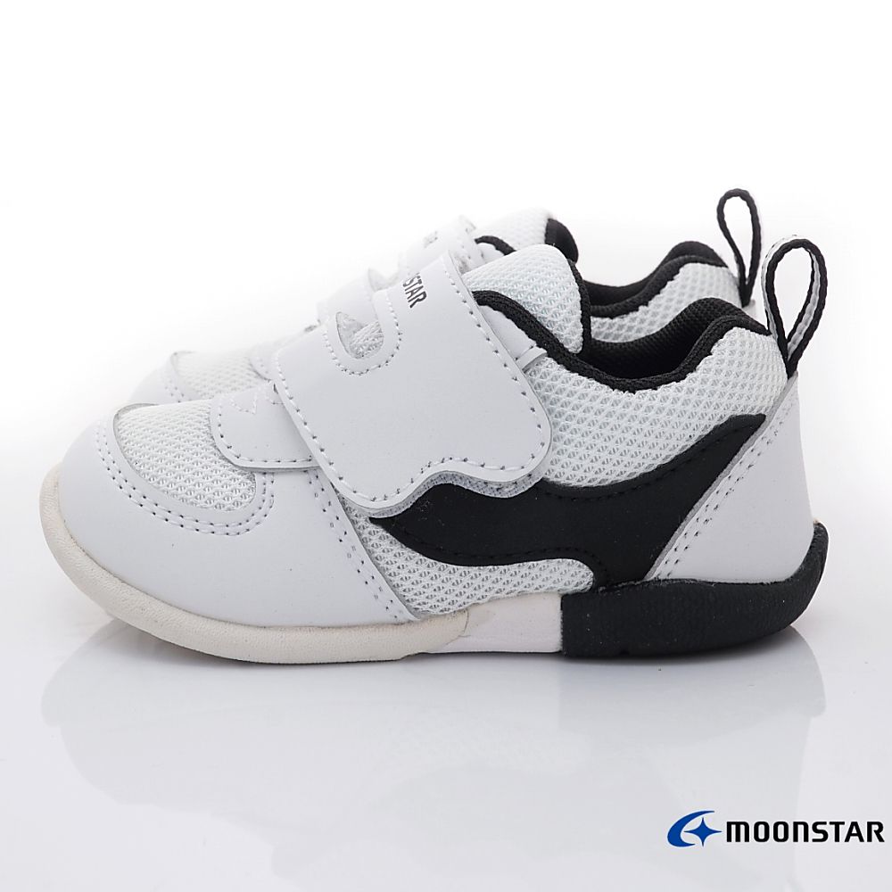 Moonstar日本月星 - 月星機能寶寶學步款(寶寶段)-學步鞋-黑白