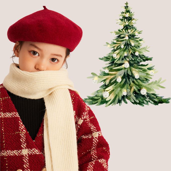 法式文藝氣質仿羊毛貝雷帽 女童貝雷帽