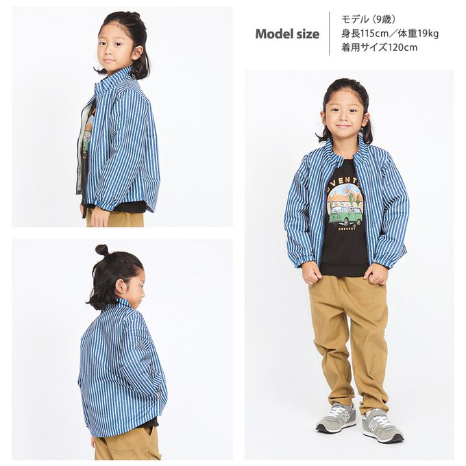 日本 ZOOLAND - 撥水加工 防風刷毛鋪棉外套-恐龍徽章-卡其