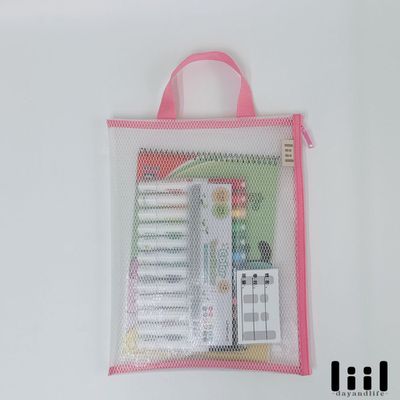 理理 liil - 理理包liil_ 六角網格提把功課袋2.0【升級版】_2入組-草莓粉 (草莓粉_2入)