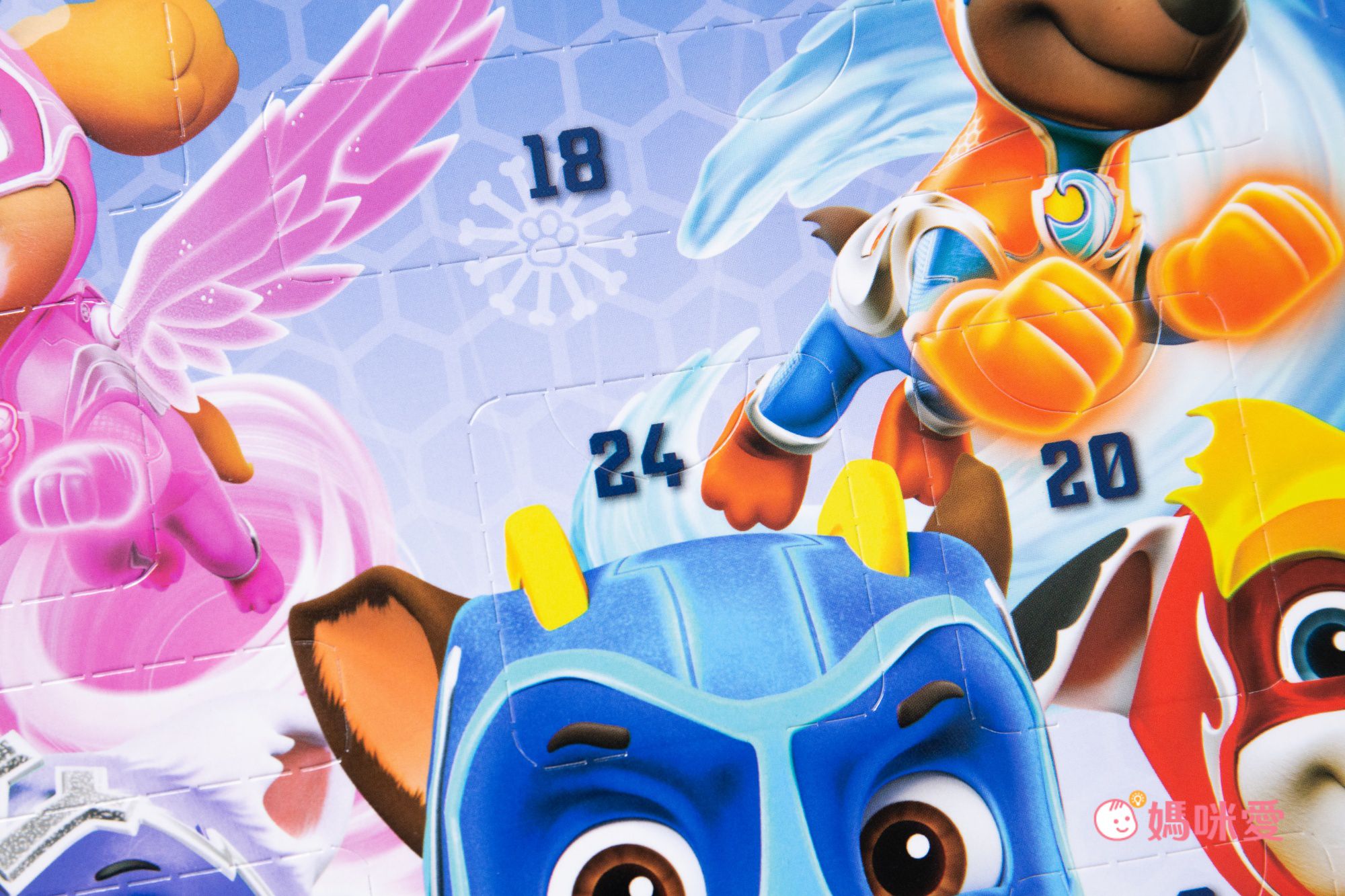 汪汪隊立大功 - 聖誕倒數降臨曆-經典版-手指偶款-贈聖誕系列紋身貼紙*1張