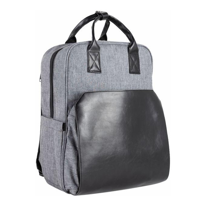 Heine 海恩 - 時尚流行後背包媽媽包 大尺碼媽媽後背包 (WIN-HD17)-黑灰