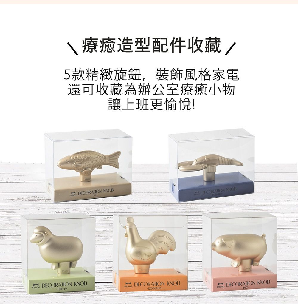日本 BRUNO - 多功能電烤盤專用配件 造型旋鈕(ROOSTER公雞)