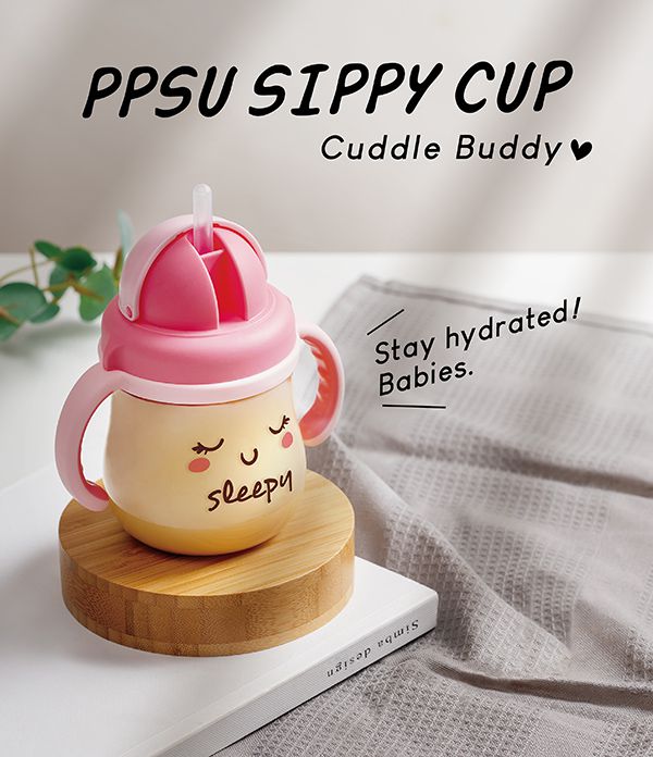 Simba 小獅王辛巴 - 好心情PPSU滑蓋杯超值替換組-滑蓋杯+替換吸管組(2入)-啾咪青一下-綠色-250ML