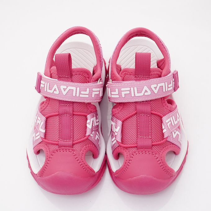 FILA - FILA運動護趾涼鞋-2-S426X-551桃(中小童段)-涼鞋-桃