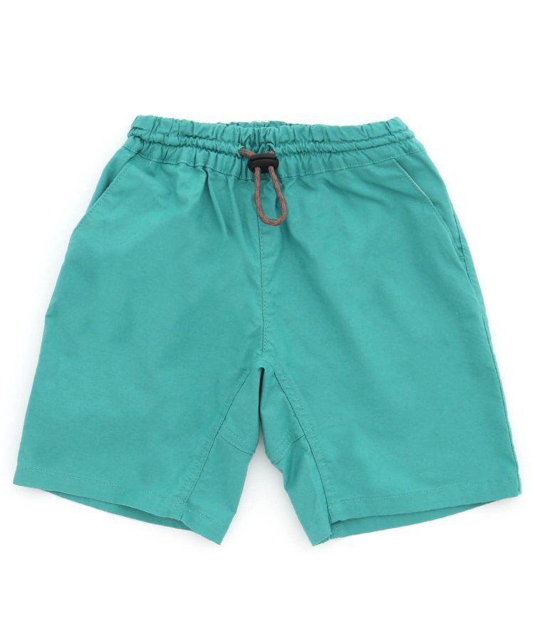 日本 BREEZE - 彩色標籤腰束口休閒短褲-軍綠