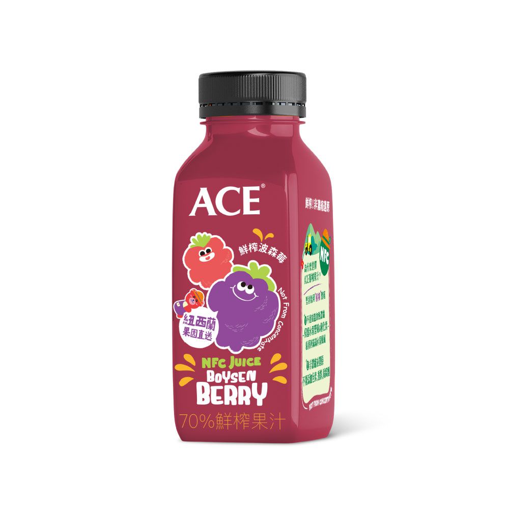 ACE - 鮮榨果汁｜蘋果波森莓汁 (單入)-250ml