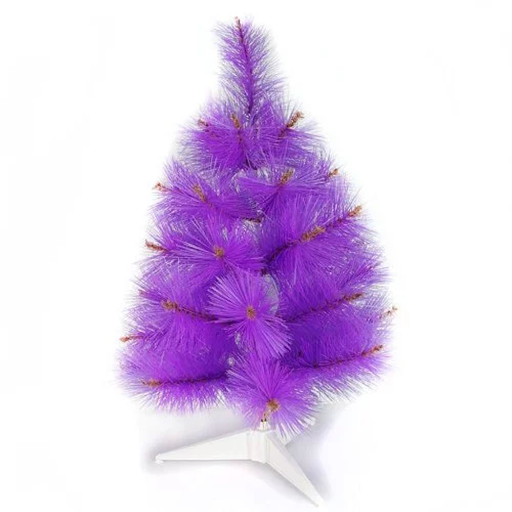 MODACore 摩達客 - 耶誕-台灣製3尺/3呎(90cm)特級紫色松針葉聖誕樹-裸樹(不含飾品不含燈)