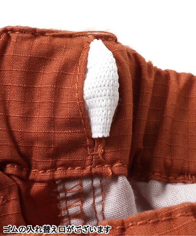 日本 BREEZE - 輕便工裝風！防撕材質耐穿長褲-卡其x黑撞色