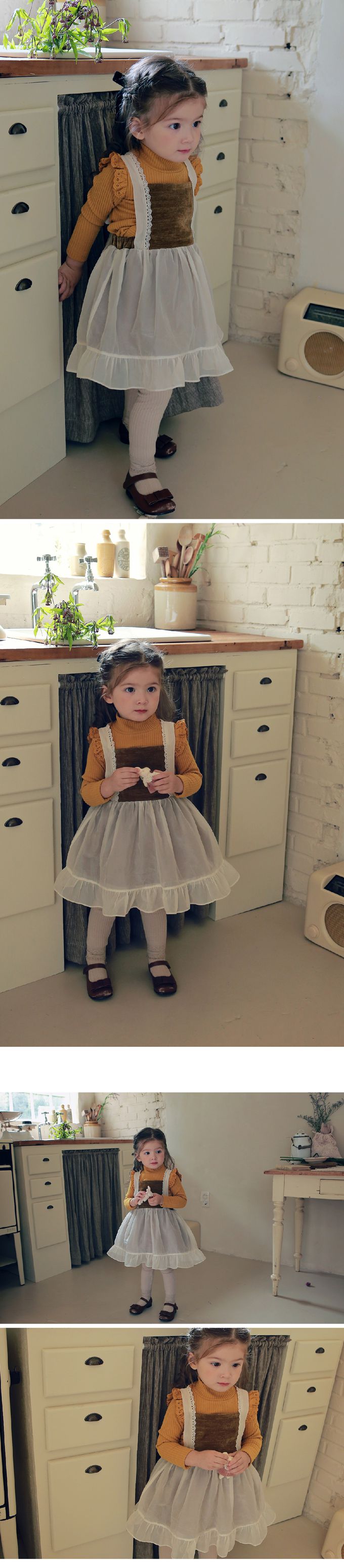 韓國 Puellaflo - 甜心層次感鬆緊腰背心裙-橄欖綠