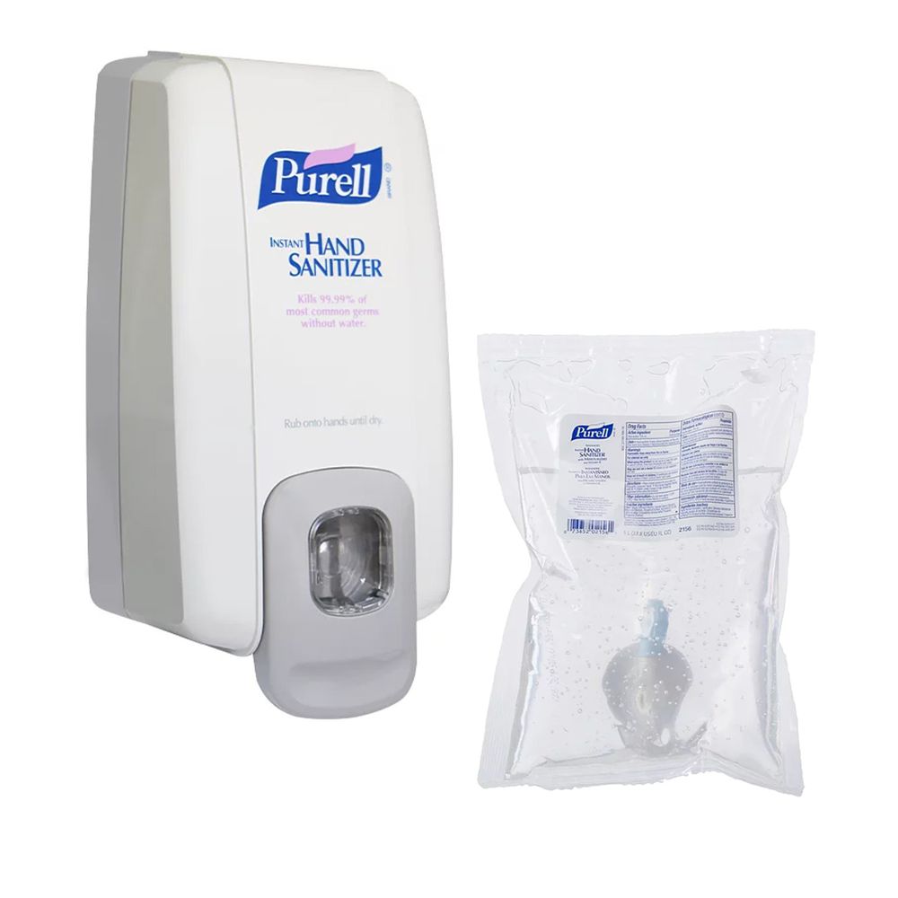Purell ® 普瑞來 - NXT™手動按壓器+乾洗手凝露補充包-1000ml