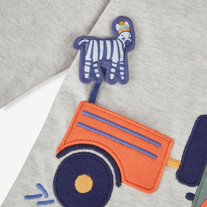 英國 JoJo Maman BeBe - 幼/兒童超優質100%純棉長袖上衣-探險中