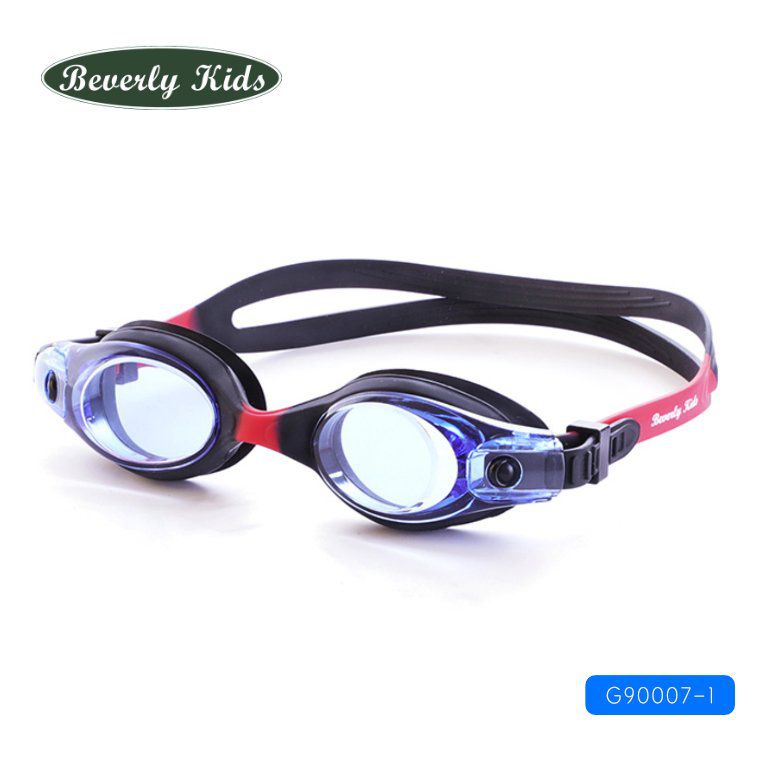德國 BeverlyKids - 兒童泳鏡-黑紅色 (4歲以上 [45~58cm])