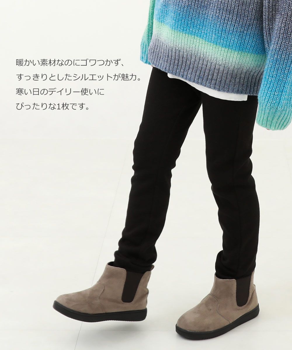 日本 devirock - RICH WARM 刷毛保暖合身長褲-酒紅