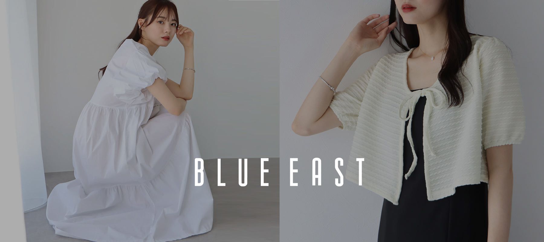 日本 BLUE EAST - 浪漫時光碎花雪紡短袖洋裝-水彩花紋-杏