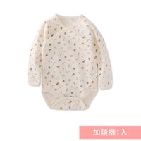 JoyNa - 2件入-空氣棉包屁衣 連身衣 斜開式純棉-小帳棚+隨機一入