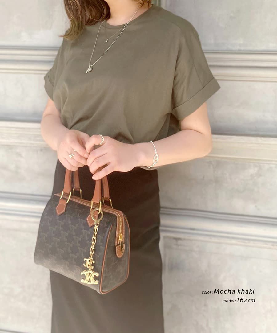 日本 zootie - 抗透汗 落肩寬鬆純棉短袖上衣-淺藍 (M-L)