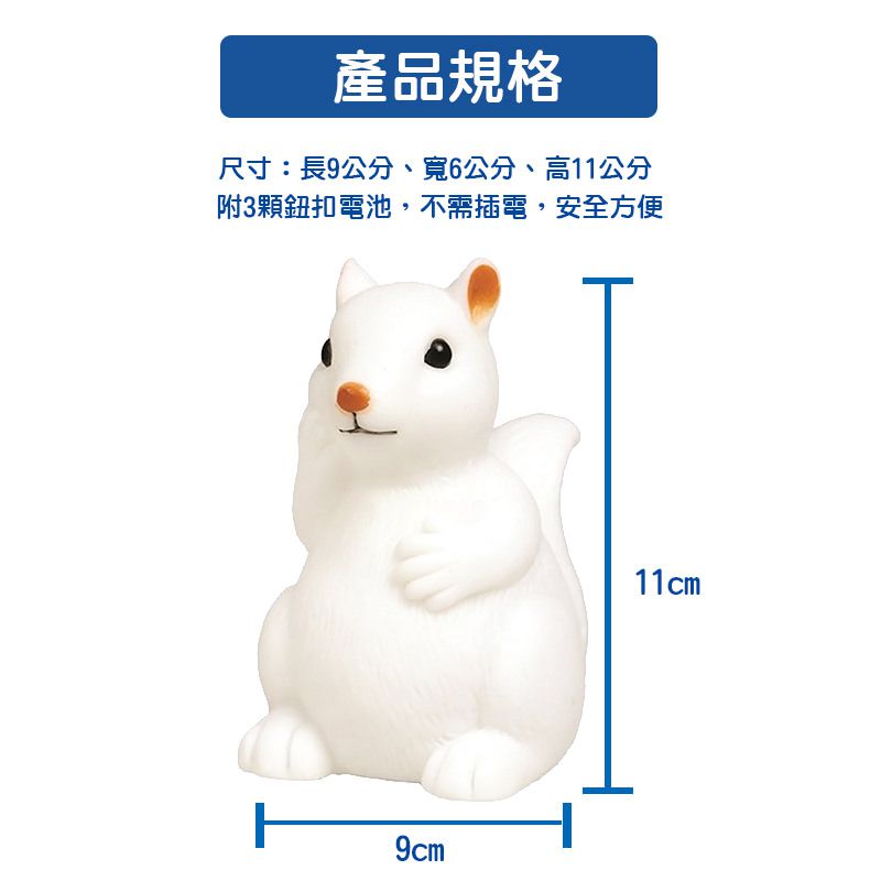 英國 Rex London - 可愛造型小夜燈-小松鼠