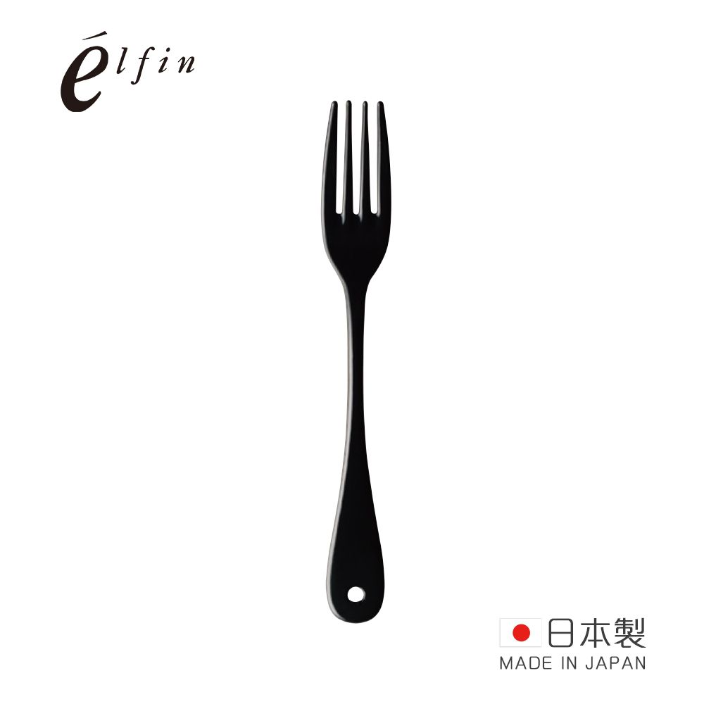日本高桑 elfin - 日製黑琺瑯餐叉-2入