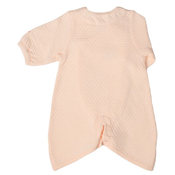 akachan honpo - 長袖舒適連身衣-粉紅色 (50~60cm)