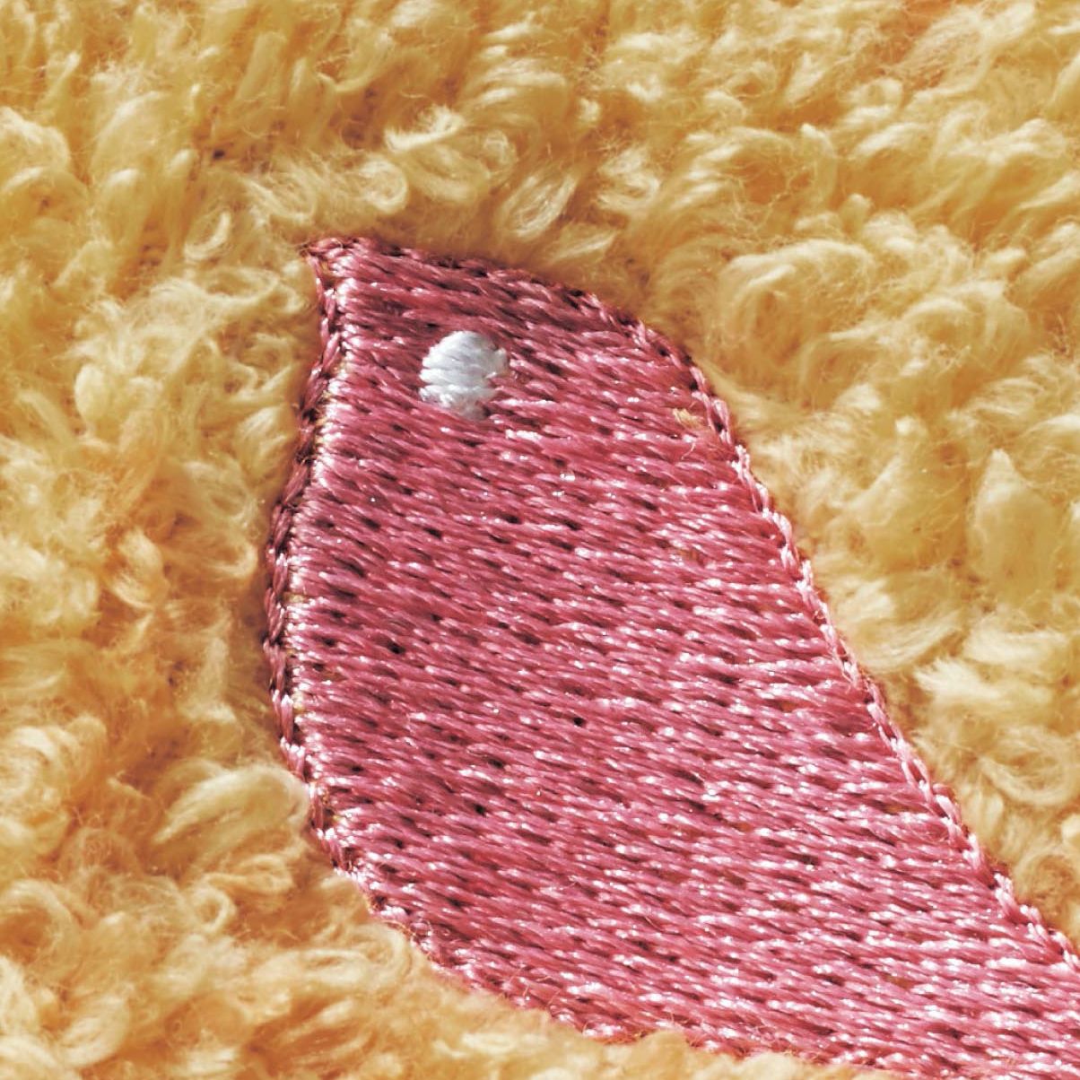 日本千趣會 - mini labo 法式浪漫無燃系純棉長毛巾-鬱金香-藍 (34x80cm)