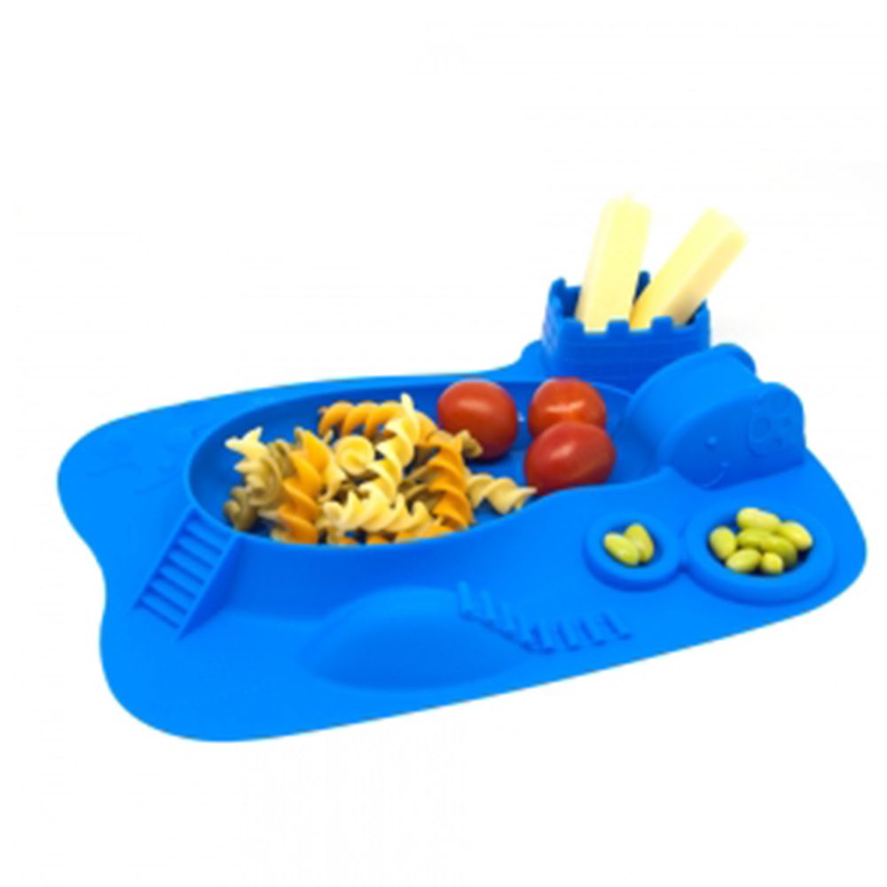 MARCUS＆MARCUS - 動物樂園遊樂造型餐盤-藍色