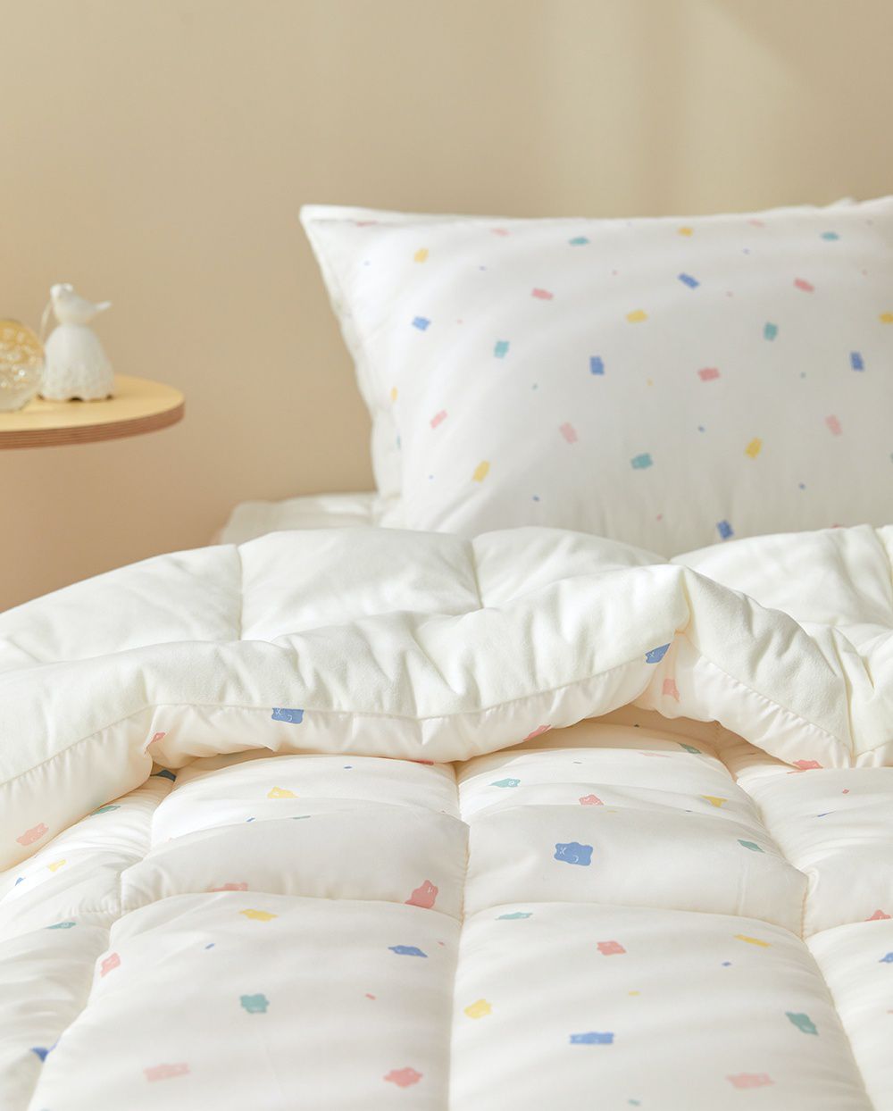 韓國 Maatila - 可水洗超細纖維桃皮感棉被(冬被)-軟糖熊熊