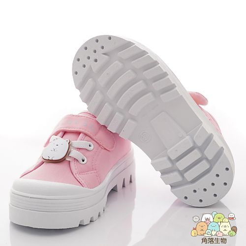 角落生物 - 卡通帆布款童鞋(中小童段)-休閒鞋-粉色