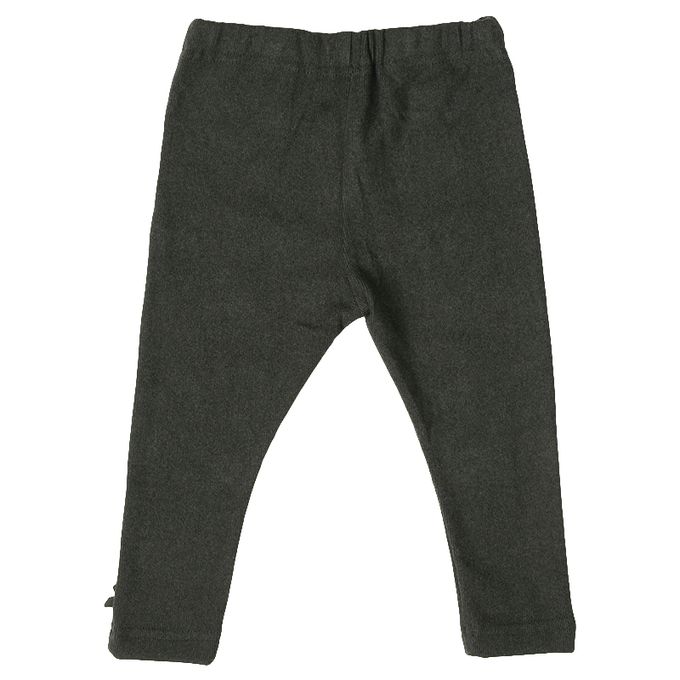 akachan honpo - 10分內搭褲-彈性雙面羅紋-深灰色