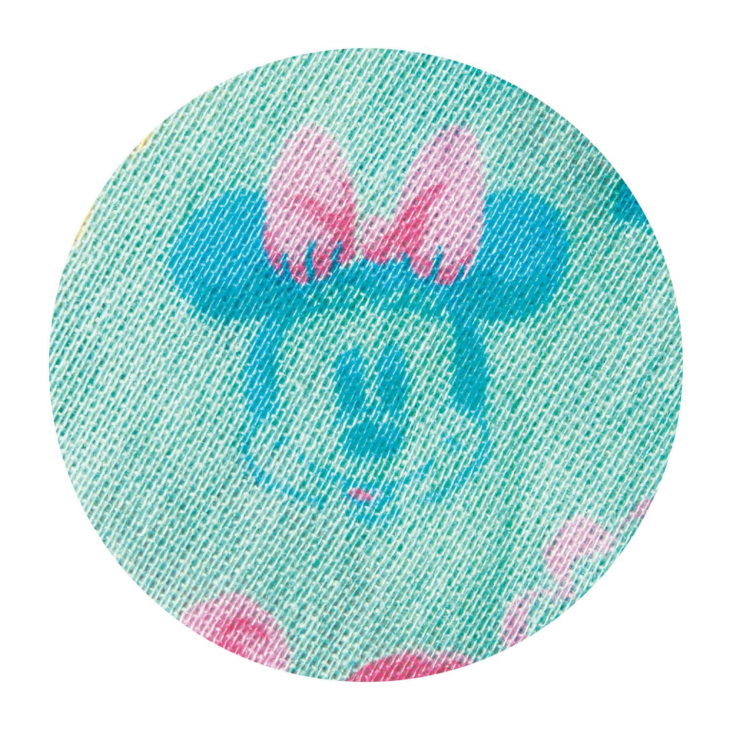 日本千趣會 - 迪士尼二重紗荷葉邊短袖甚平-米妮花園-嫩綠