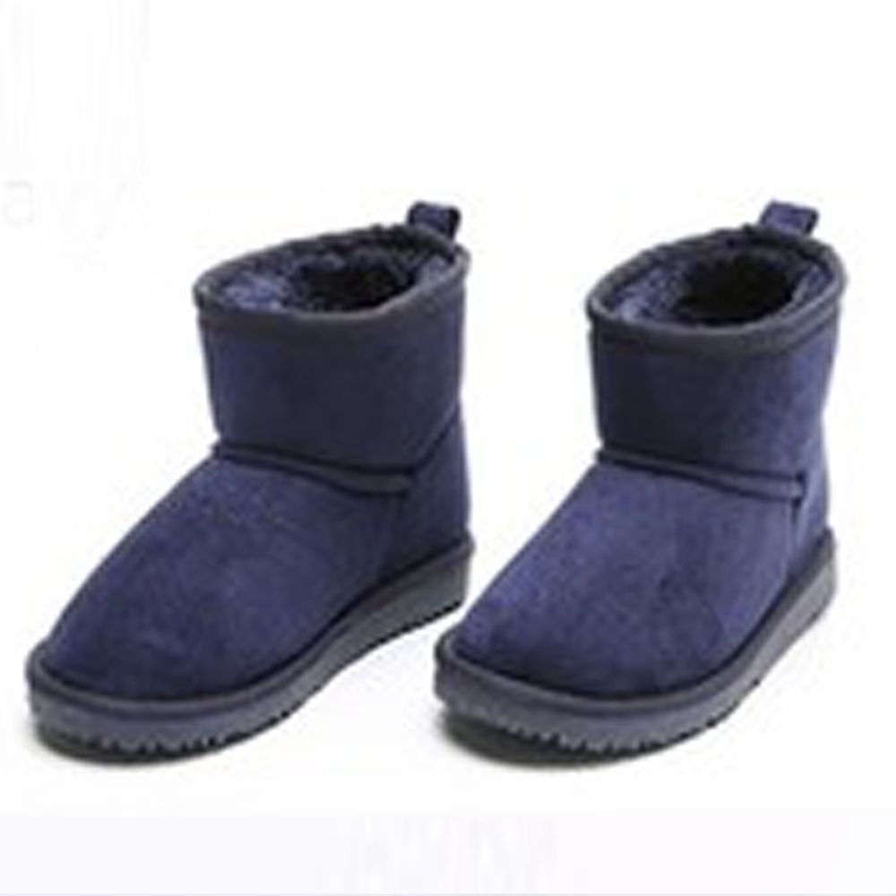 日本 Maison de Ravi - 保暖毛絨短筒雪靴-海軍藍