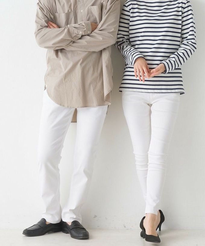 日本 OMNES - [定番]百搭厚磅斜紋布合身長褲-炭灰